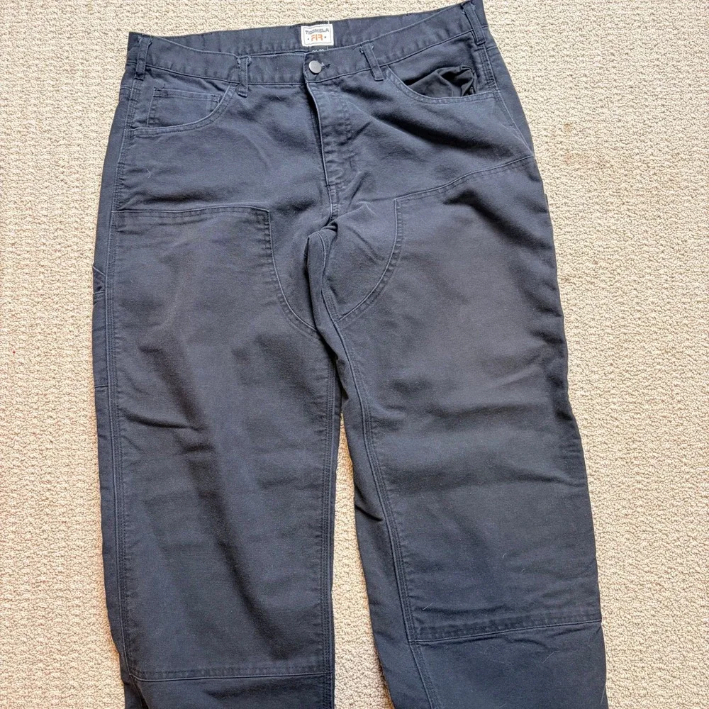 Tecmela FR‎ Flame Resistant Double Knee Work Pants Mens 36x32 Navy Blue Utility